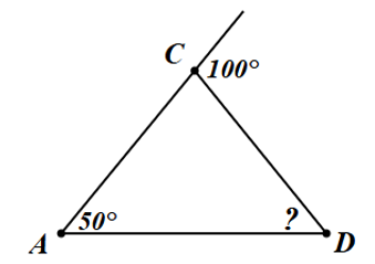 Cho hình dưới đây:  Số đo của góc {CDA}\) trong hình vẽ là (ảnh 1)