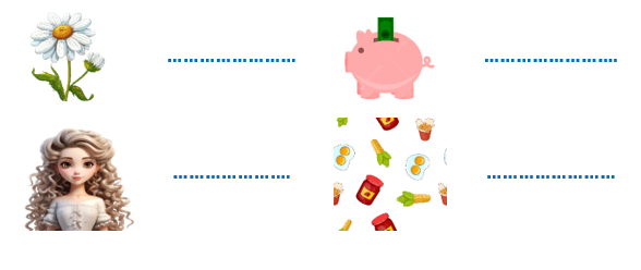 Em hãy tìm các từ phù hợp để gọi tên các hình sau: (ảnh 1)