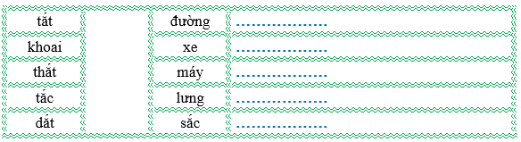 Nối đúng rồi viết lại từ ngữ: (ảnh 1)