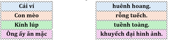 Em hãy nối để tạo thành câu có nghĩa: (ảnh 1)