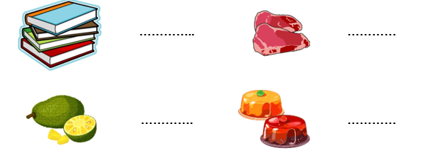 Em hãy tìm các từ thích hợp để gọi tên các hình sau: (ảnh 1)