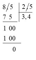 Tính (theo mẫu): 8,5 : 2,5 (ảnh 1)