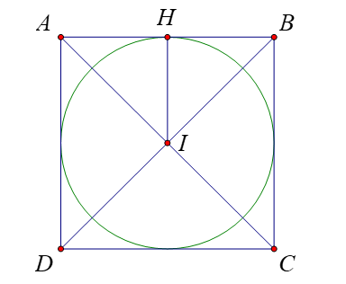 Trong mặt phẳng với hệ tọa độ \(Oxy\), cho hình vuông \(ABCD\) (ảnh 1)