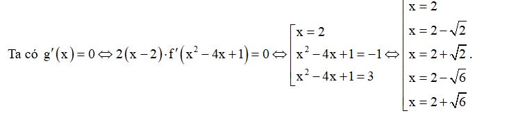 Cho hàm số y = f( x )\] có bảng biến thiên như hình dưới: (ảnh 1)