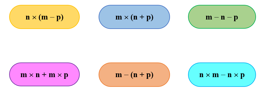Với m = 16, n = 5, p = 3, nối hai biểu thức có giá trị bằng nhau: (ảnh 1)