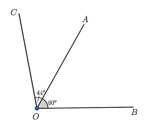 Cho điểm \(A\) nằm trong góc {BOC}\), (ảnh 1)