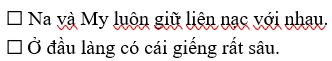 Viết chữ “Đ” trước câu viết đúng chính tả, chữ “S” trước câu viết sai. (ảnh 1)