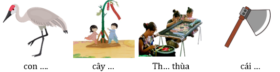 Điền vần dưới hình phù hợp. (ảnh 1)