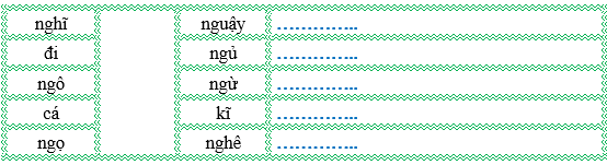 Nối đúng rồi viết lại từ ngữ: (ảnh 1)