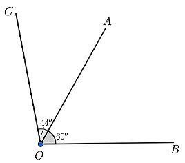 Cho điểm (A) nằm trong BOC, biết (ảnh 1)