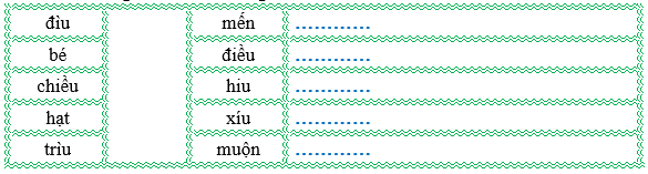 Nối đúng rồi viết lại từ ngữ: (ảnh 1)