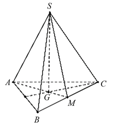 Hình chóp tam giác đều S.ABC có cạnh đáy là a và mặt bên tạo với đáy góc 45 độ Thể tích khối chóp S.ABCtheo a là: (ảnh 1)