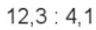 Đặt tính rồi tính: 12,3 : 4,1 (ảnh 1)