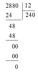 Đặt tính rồi tính: 28,8 : 0,12 (ảnh 1)
