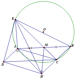Cho hình bình hành \(ABCD\) có góc BAD lớn hơn 90 độ (ảnh 1)