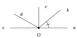 Cho hình bên.    Góc kề bù với góc {aOb}\) là (ảnh 1)