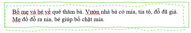 Viết lại các tiếng có vần “ia” trong bài:  (ảnh 1)