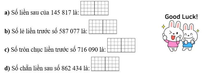 Điền số thích hợp vào ô trống. (ảnh 1)