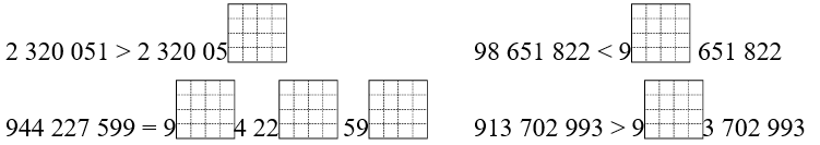 Điền chữ số thích hợp vào ô trống. (ảnh 1)
