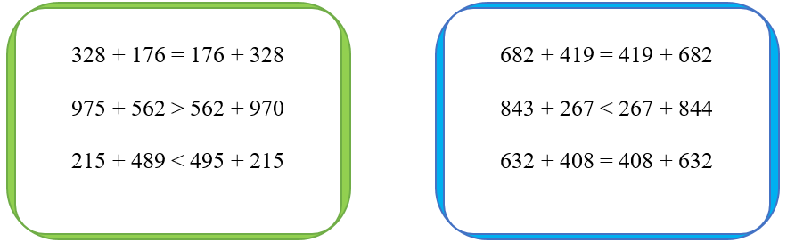Điền dấu lớn bé bằng vào ô trống. (ảnh 2)