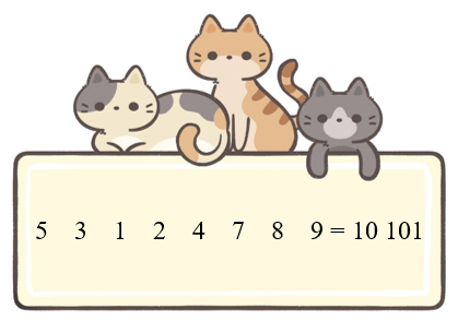 Đặt một dấu cộng vào giữa các chữ số sau để được phép tính đúng. (ảnh 1)