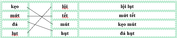 Nối đúng rồi viết lại từ ngữ: (ảnh 2)