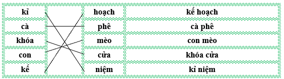 Nối đúng rồi viết lại từ ngữ: (ảnh 2)