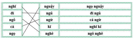 Nối đúng rồi viết lại từ ngữ: (ảnh 2)