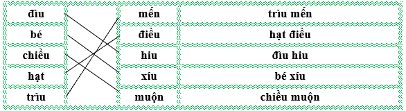 Nối đúng rồi viết lại từ ngữ: (ảnh 2)