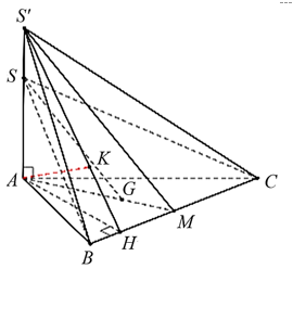 Cho hình chóp S.ABC có đáy là tam giác vuông tại A (ảnh 1)