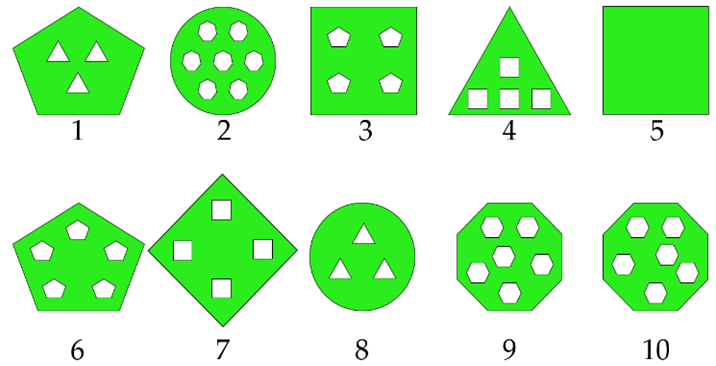 A group of green shapes

Description automatically generated