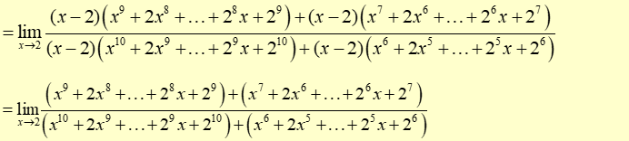 Biết giới hạn . Gi&aacute; trị của biểu thức P = ab bằng: (ảnh 2)
