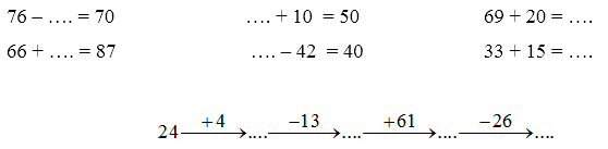Bài tập cuối tuần Toán lớp 1 Kết nối tri thức Tuần 35 có đáp án (ảnh 1)