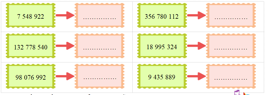 Làm tròn các số sau đến hàng trăm nghìn:  (ảnh 1)
