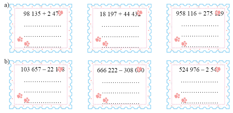 Đặt tính rồi tính: (ảnh 1)