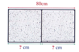Độ dài của mỗi viên gạch lần lượt là: (ảnh 1)