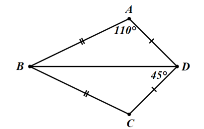 Cho hình vẽ dưới đây: Hỏi số đo góc {ABC}\) trong hình bên bằng bao nhiêu độ? (ảnh 1)