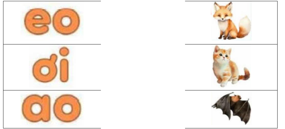 Hãy ghép vần với con vật có tên chứa vần tương ứng (ảnh 1)
