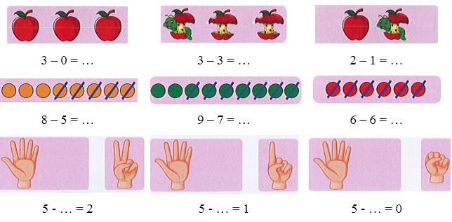 Bài tập cuối tuần Toán lớp 1 Kết nối tri thức Tuần 12 có đáp án (ảnh 1)