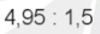 Đặt tính rồi tính: 4,95 : 1,5 (ảnh 1)