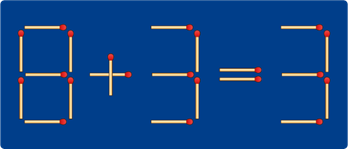 A matchsticks on a blue background

Description automatically generated