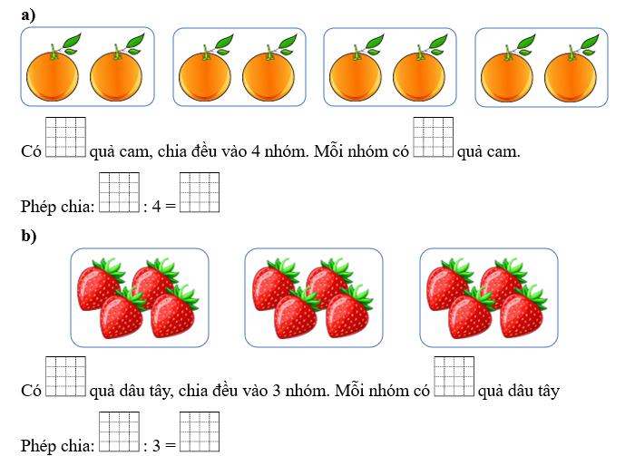 Quan sát hình ảnh dưới đây, rồi điền số thích hợp vào ô trống: (ảnh 1)
