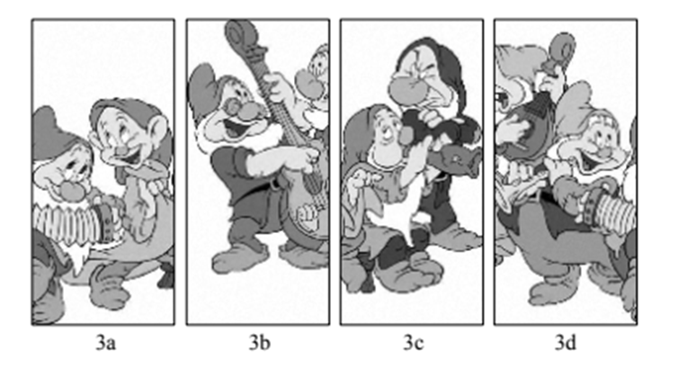 A cartoon of a dwarf playing a guitar

Description automatically generated