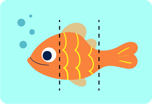   Một con cá có đuôi nặng 150 gam, đầu cá nặng bằng đuôi cộng nửa thân, thân nặng bằng đầu cộng đuôi. Hỏi con cá nặng bao nhiêu gam? (ảnh 1)