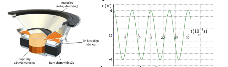 Quan sát mô hình loa điện động được mô tả như hình. (ảnh 1)