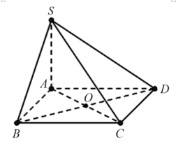 Cho hình chóp S.ABCD có đáy là hình vuông cạnh bằng 2a, cạnh bên SA vuông góc với mặt đáy. Khoảng cách giữa hai đường thẳng SA và BD bằng: (ảnh 1)