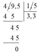 Đặt tính rồi tính: 4,95 : 1,5 (ảnh 2)