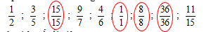 Khoanh vào các phân số lớn hơn 1. (ảnh 3)