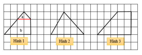 Cho các hình sau    Biết mỗi ô vuông cạnh 2 cm. Em hãy tính diện tích của các hình trên rồi điền vào ô trống cho thích hợp  Hình 1 có diện tích là:  Hình 2 có diện tích là:  Hình 3 có diện tích là: (ảnh 2)