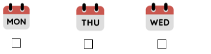 II. Listen and tick (√) the box. There is one example. (2pts) (ảnh 1)